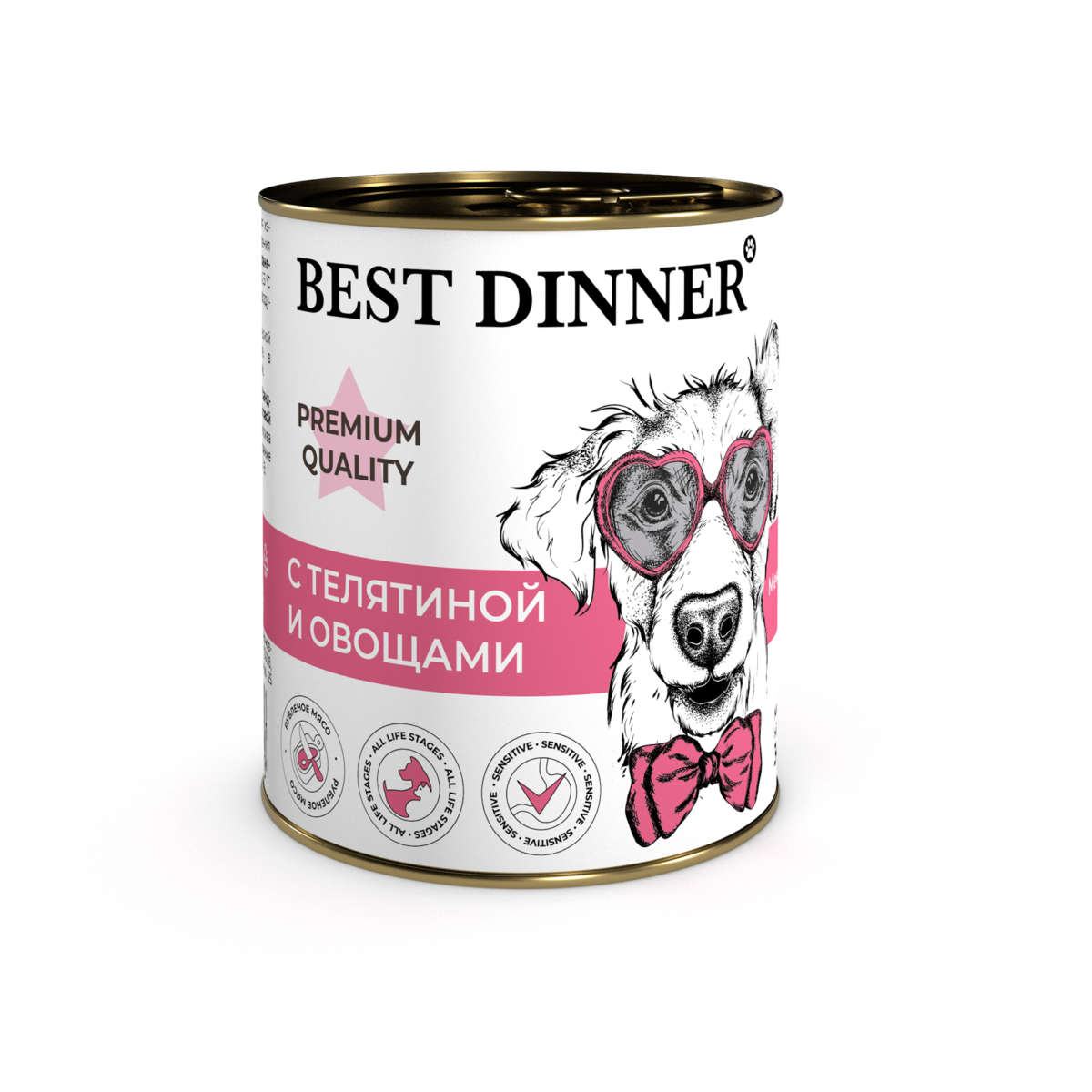 Best Dinner д/с меню №4 телятина и овощи 340г