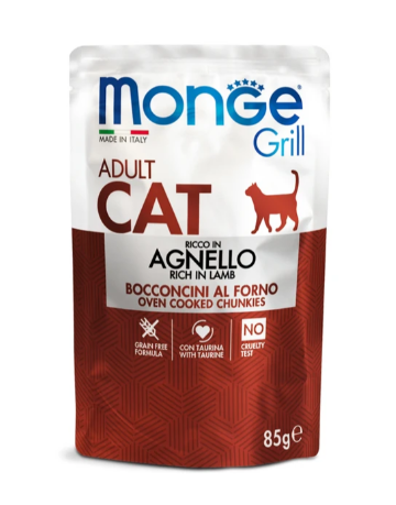 MongeCat Grill пауч новозеландский ягненок 85г