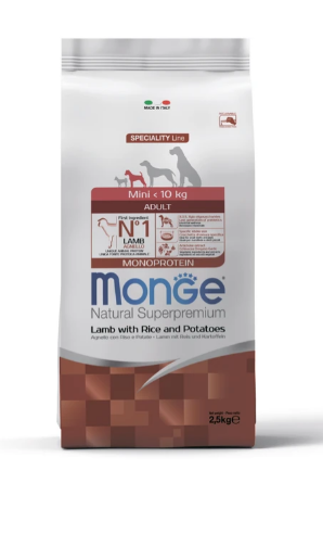 MongeDog Mini Adult Ягненок 2.5кг