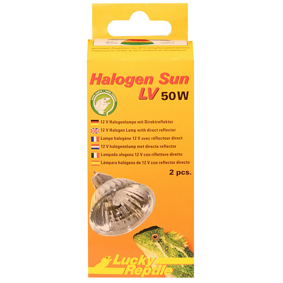 LuckyReptile лампа галогеновая Halogen Sun LV 50Вт 2шт
